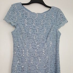 Alex Evening dress- size 14- sky blue